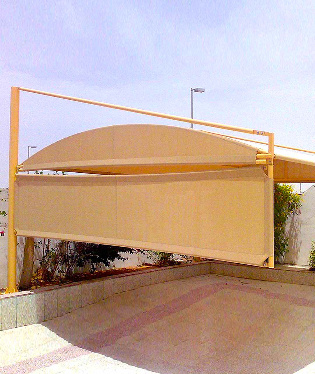 double cantilever car parking shade
